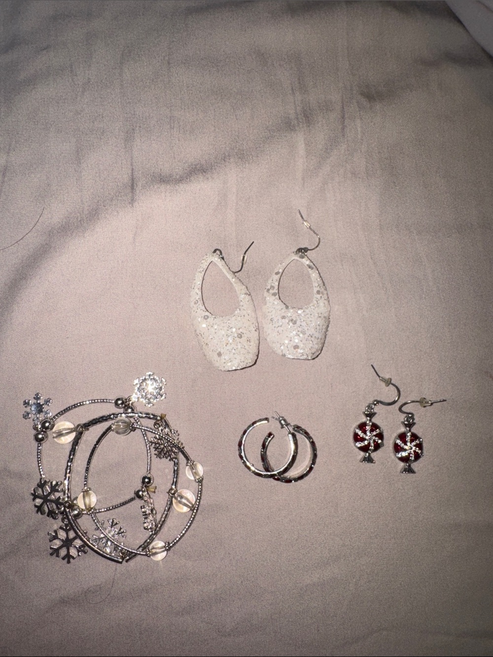 Silver tone Holiday Jewelry